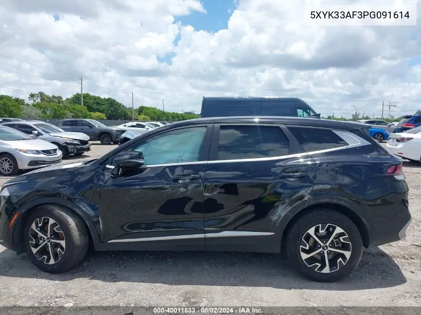 2023 Kia Sportage Ex VIN: 5XYK33AF3PG091614 Lot: 40011833