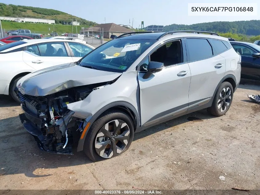 2023 Kia Sportage X-Line VIN: 5XYK6CAF7PG106848 Lot: 40023376