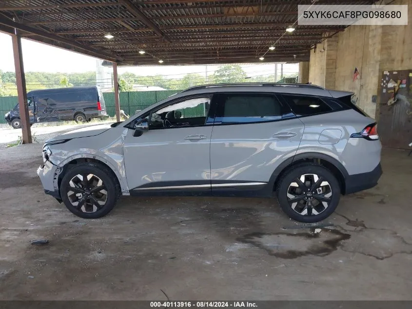 2023 Kia Sportage X-Line VIN: 5XYK6CAF8PG098680 Lot: 40113916