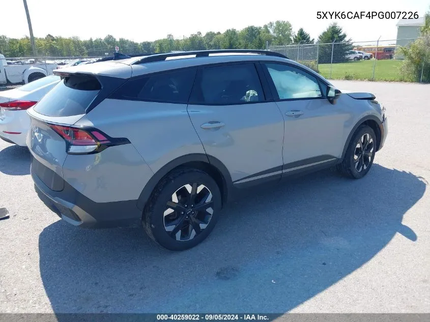 2023 Kia Sportage X-Line VIN: 5XYK6CAF4PG007226 Lot: 40259022