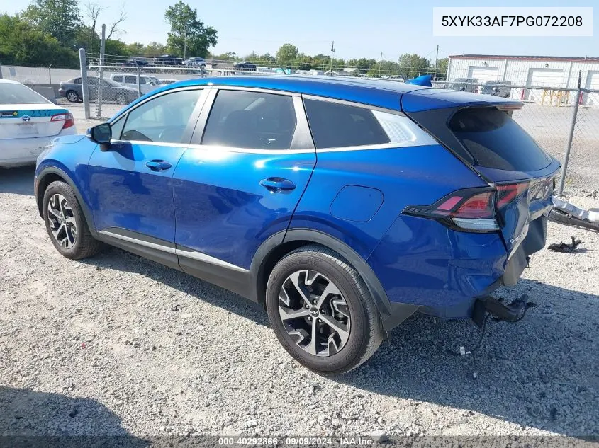 2023 Kia Sportage Ex VIN: 5XYK33AF7PG072208 Lot: 40292866