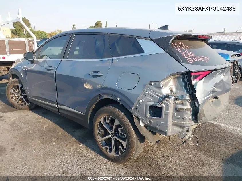 2023 Kia Sportage Ex VIN: 5XYK33AFXPG042488 Lot: 40292967