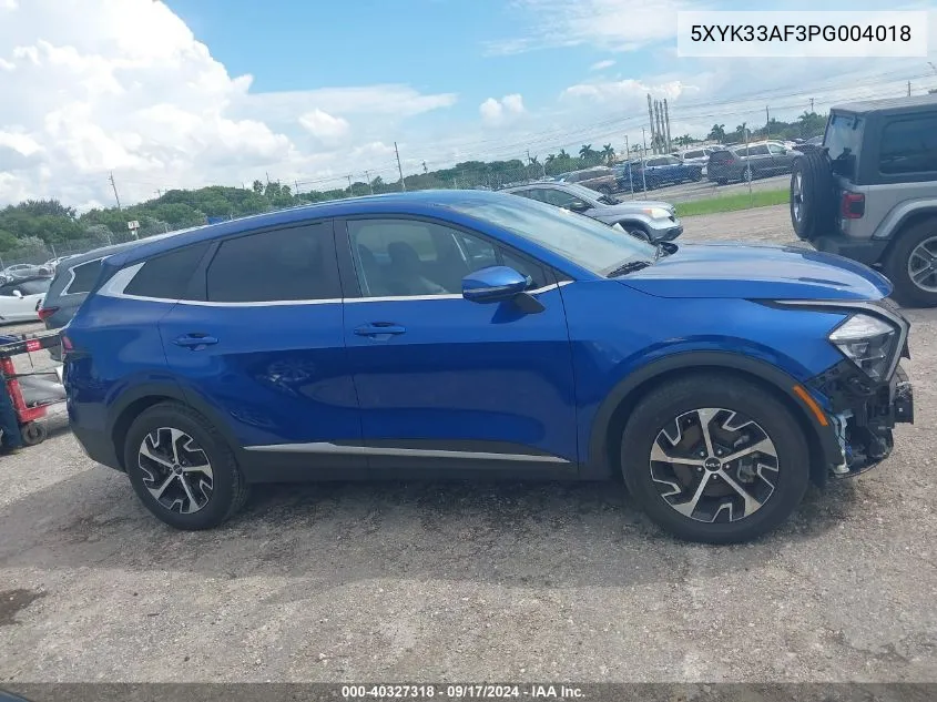 2023 Kia Sportage Ex VIN: 5XYK33AF3PG004018 Lot: 40327318