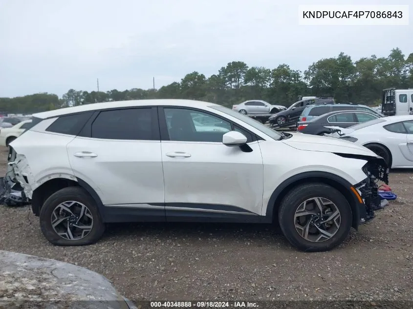 2023 Kia Sportage Lx VIN: KNDPUCAF4P7086843 Lot: 40348888