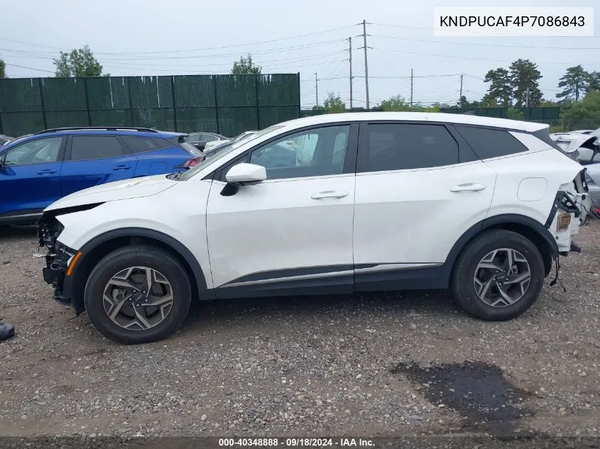 2023 Kia Sportage Lx VIN: KNDPUCAF4P7086843 Lot: 40348888