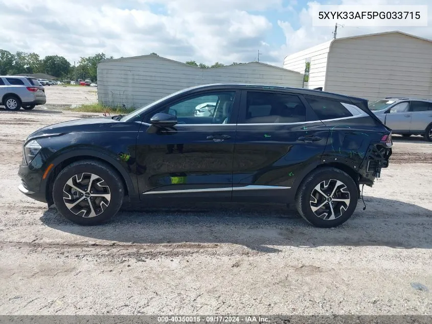 2023 Kia Sportage Ex VIN: 5XYK33AF5PG033715 Lot: 40350015