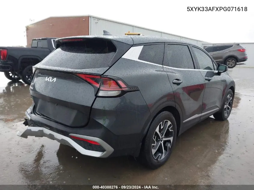 2023 Kia Sportage Ex VIN: 5XYK33AFXPG071618 Lot: 40388276