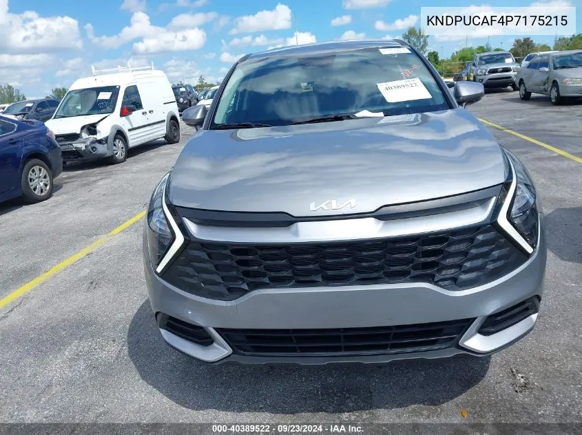 2023 Kia Sportage Lx VIN: KNDPUCAF4P7175215 Lot: 40389522