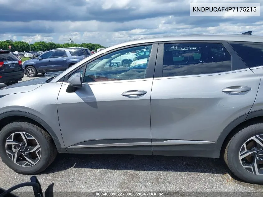 2023 Kia Sportage Lx VIN: KNDPUCAF4P7175215 Lot: 40389522