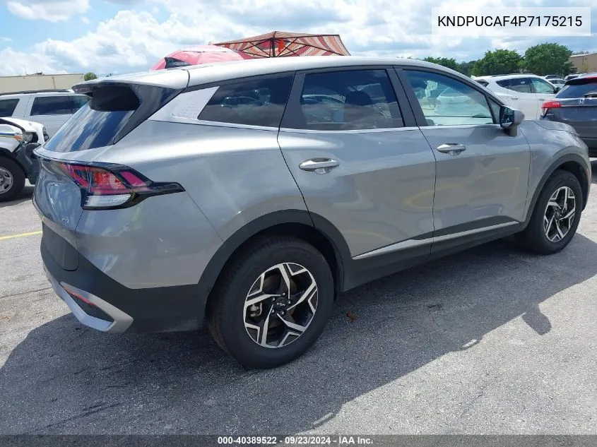 2023 Kia Sportage Lx VIN: KNDPUCAF4P7175215 Lot: 40389522