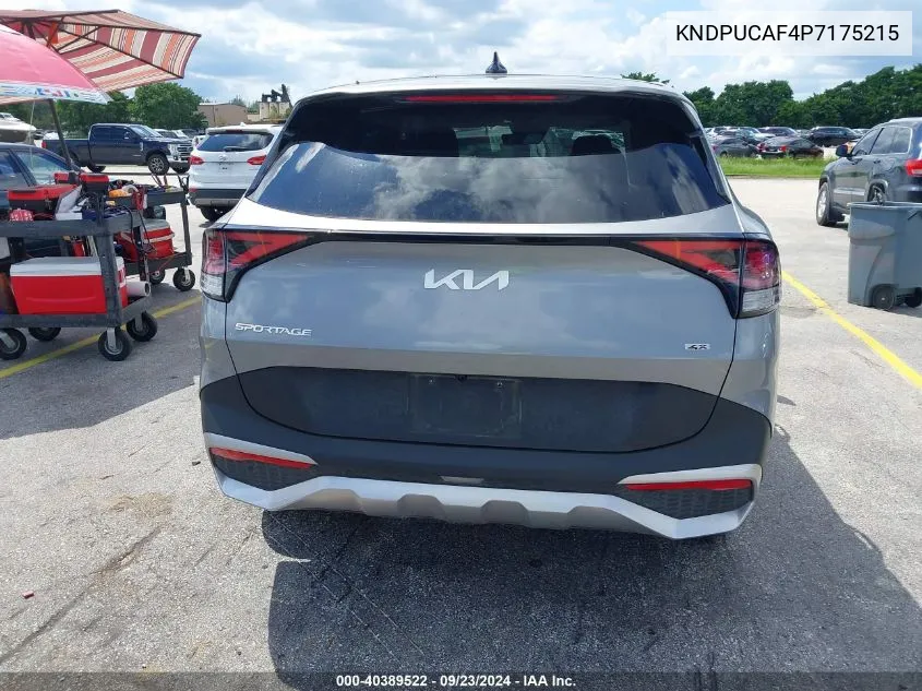 2023 Kia Sportage Lx VIN: KNDPUCAF4P7175215 Lot: 40389522