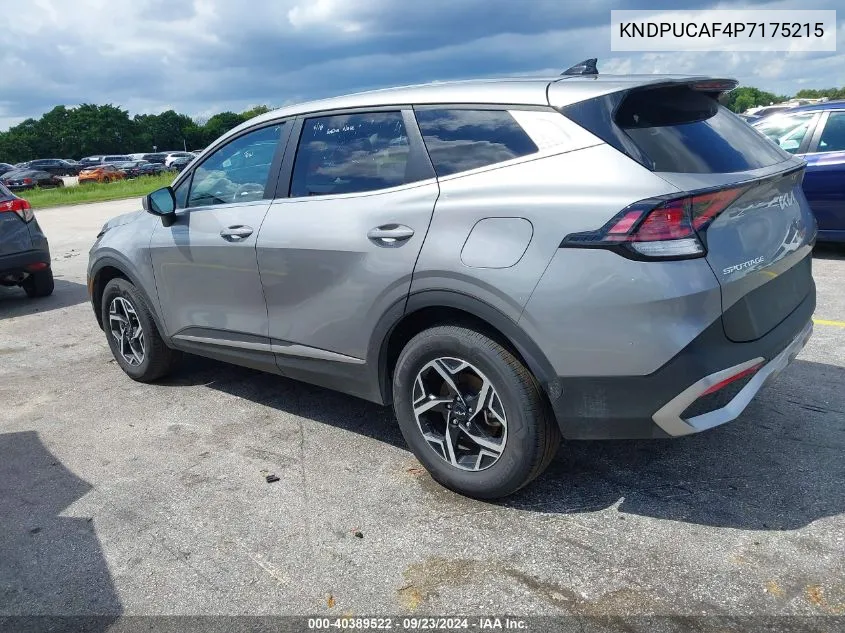 2023 Kia Sportage Lx VIN: KNDPUCAF4P7175215 Lot: 40389522