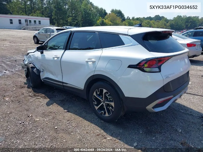 2023 Kia Sportage Ex VIN: 5XYK33AF1PG034652 Lot: 40424869