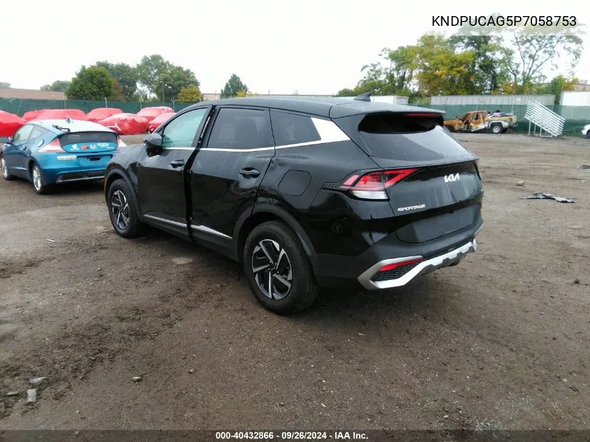 2023 Kia Sportage Lx VIN: KNDPUCAG5P7058753 Lot: 40432866