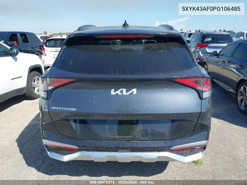 2023 Kia Sportage Sx VIN: 5XYK43AF0PG106485 Lot: 40470314