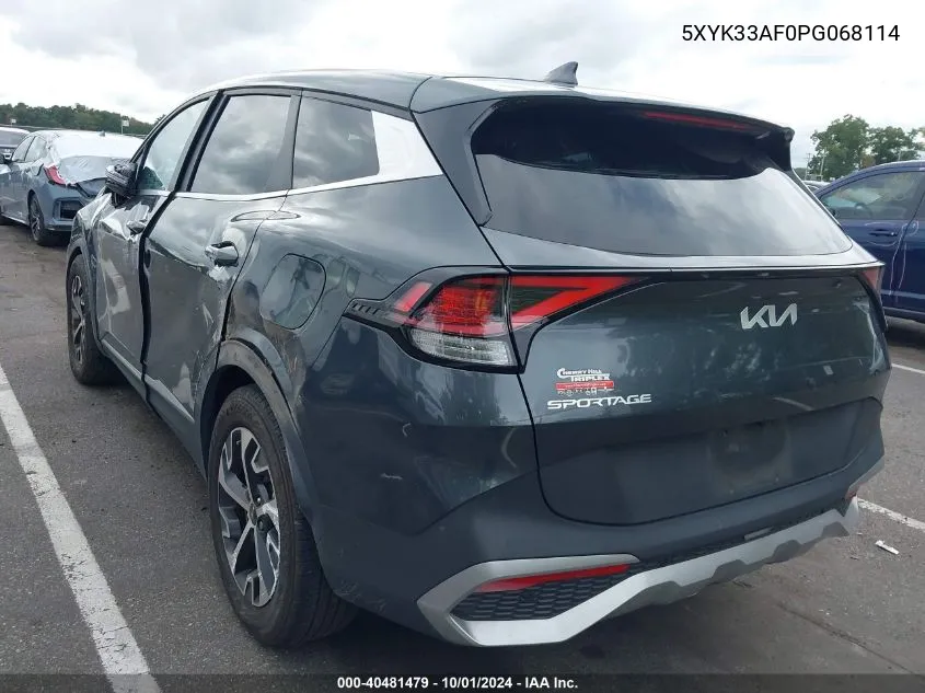 2023 Kia Sportage Ex VIN: 5XYK33AF0PG068114 Lot: 40481479