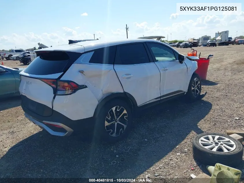 2023 Kia Sportage Ex VIN: 5XYK33AF1PG125081 Lot: 40481815