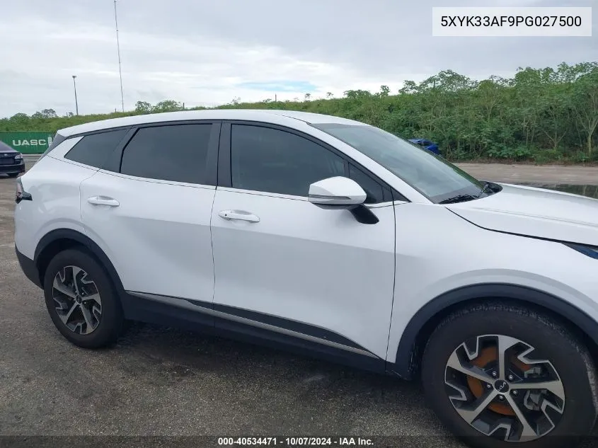 2023 Kia Sportage Ex VIN: 5XYK33AF9PG027500 Lot: 40534471