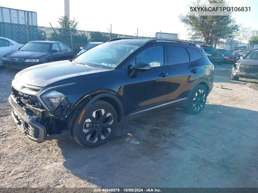 2023 Kia Sportage X-Line VIN: 5XYK6CAF1PG106831 Lot: 40548979