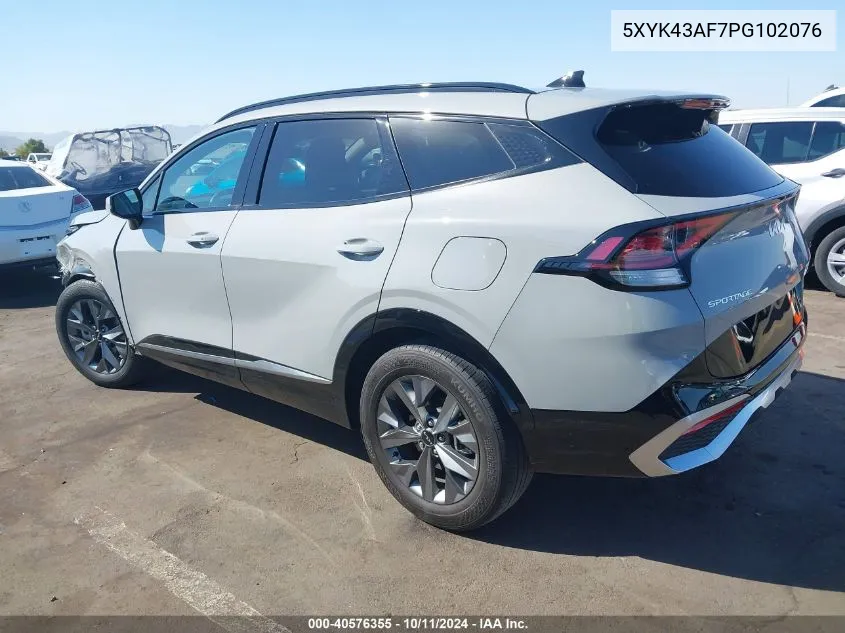 2023 Kia Sportage Sx VIN: 5XYK43AF7PG102076 Lot: 40576355