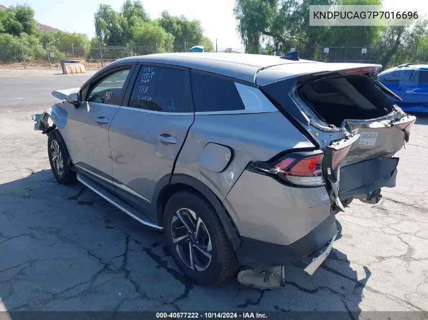 2023 Kia Sportage Hybrid Lx VIN: KNDPUCAG7P7016696 Lot: 40577222