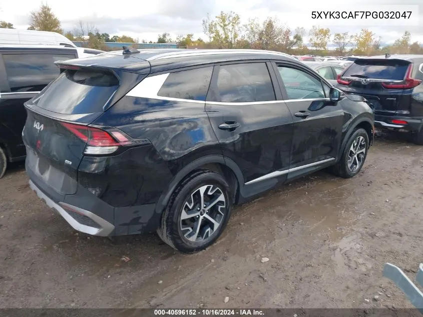 2023 Kia Sportage Ex VIN: 5XYK3CAF7PG032047 Lot: 40596152