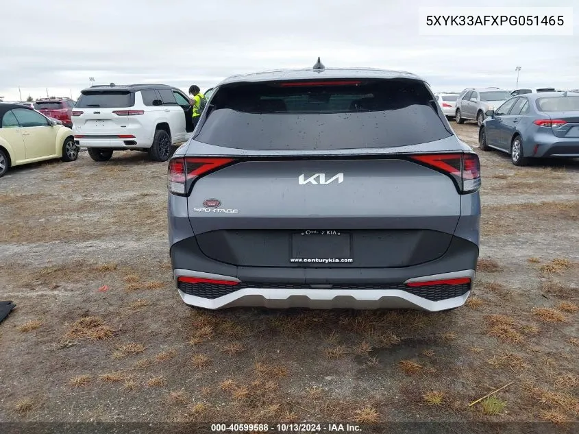 2023 Kia Sportage Ex VIN: 5XYK33AFXPG051465 Lot: 40599588