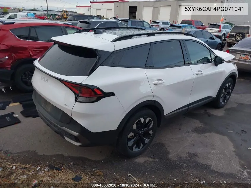 2023 Kia Sportage X-Line VIN: 5XYK6CAF4PG071041 Lot: 40632028