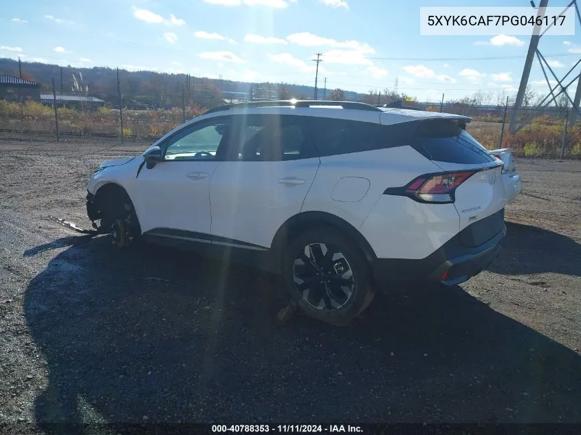 2023 Kia Sportage X-Line VIN: 5XYK6CAF7PG046117 Lot: 40788353