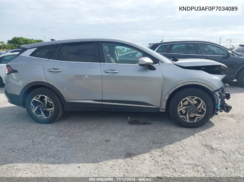 2023 Kia Sportage Lx VIN: KNDPU3AF0P7034089 Lot: 40829490