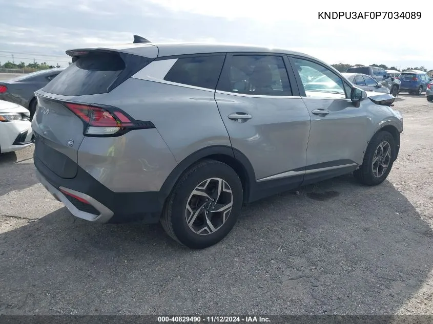 2023 Kia Sportage Lx VIN: KNDPU3AF0P7034089 Lot: 40829490