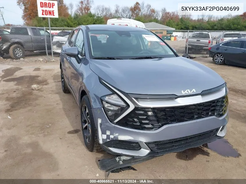 2023 Kia Sportage Ex VIN: 5XYK33AF2PG040699 Lot: 40865521