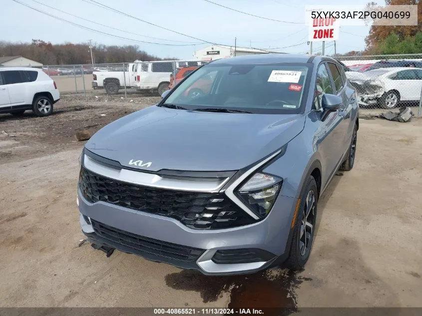 2023 Kia Sportage Ex VIN: 5XYK33AF2PG040699 Lot: 40865521