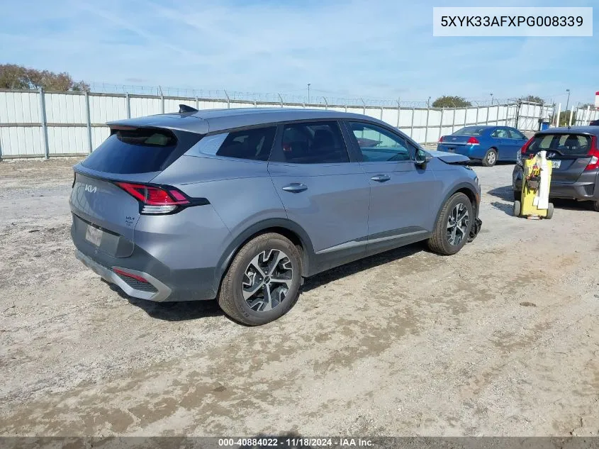 2023 Kia Sportage Ex VIN: 5XYK33AFXPG008339 Lot: 40884022