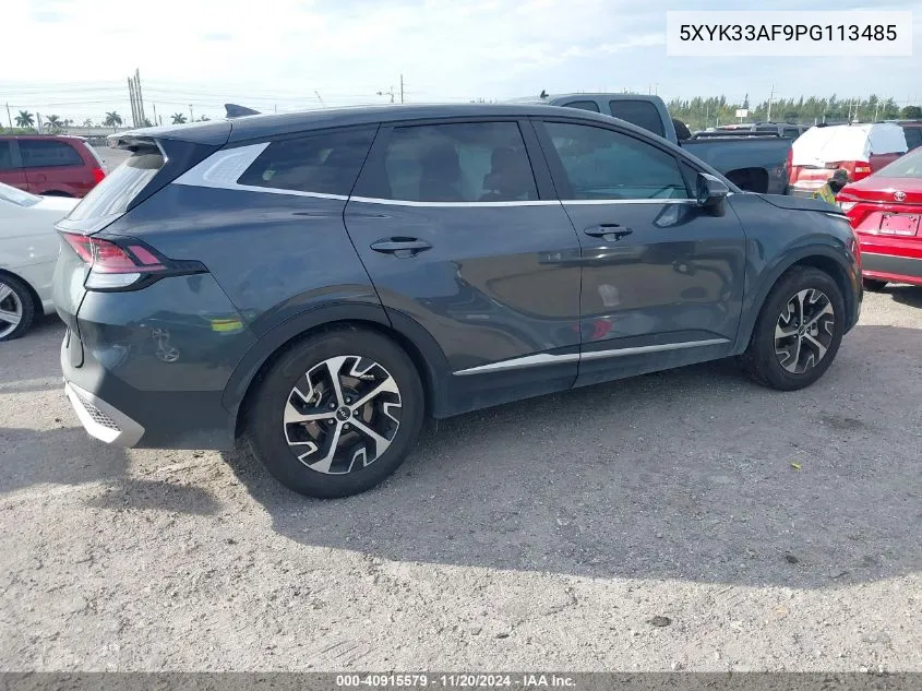 2023 Kia Sportage Ex VIN: 5XYK33AF9PG113485 Lot: 40915579