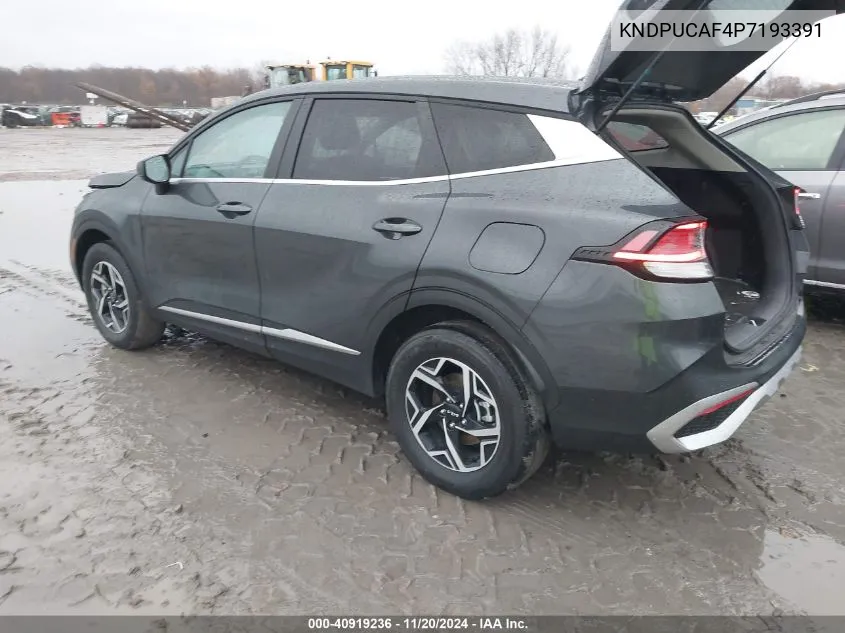 2023 Kia Sportage Lx VIN: KNDPUCAF4P7193391 Lot: 40919236