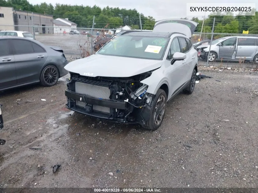 5XYK5CDF2RG204025 2024 Kia Sportage Sx Prestige