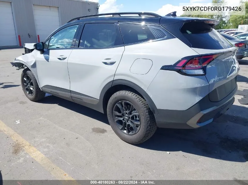 2024 Kia Sportage X-Pro VIN: 5XYK7CDF0RG179426 Lot: 40180263