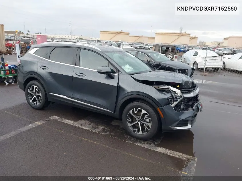 2024 Kia Sportage Hybrid Ex VIN: KNDPVCDGXR7152560 Lot: 40181669