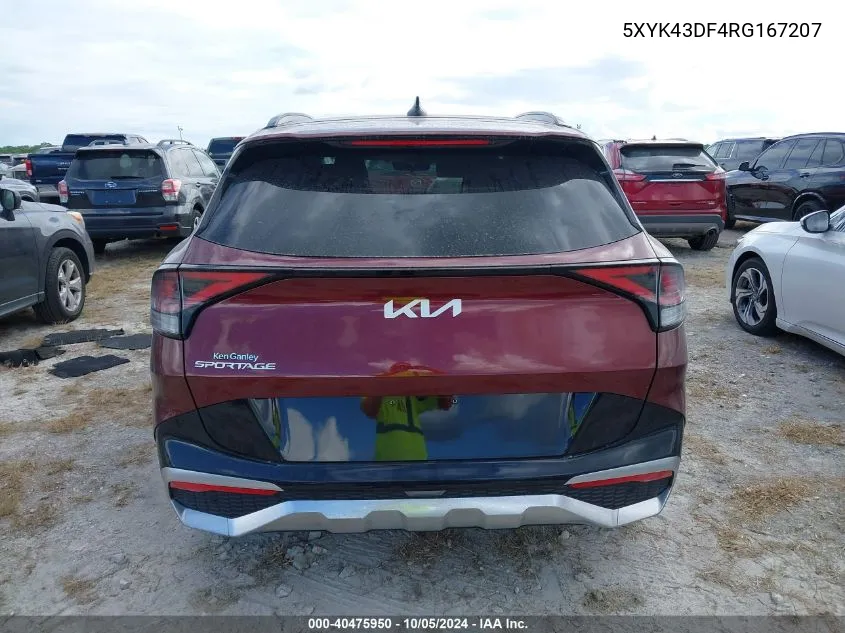 2024 Kia Sportage Sx VIN: 5XYK43DF4RG167207 Lot: 40475950