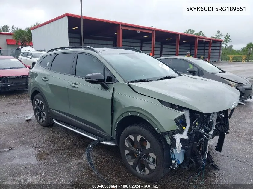 5XYK6CDF5RG189551 2024 Kia Sportage X Line