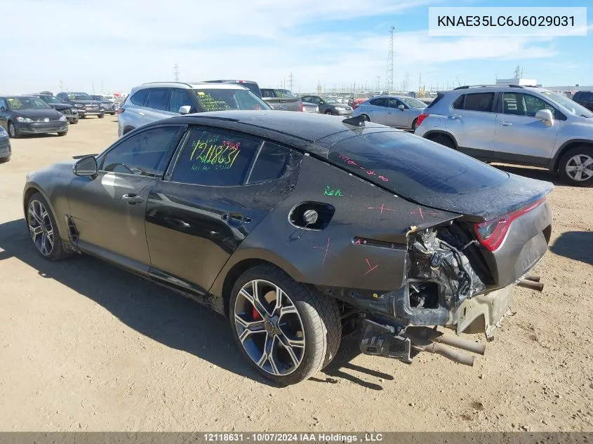 KNAE35LC6J6029031 2018 Kia Stinger