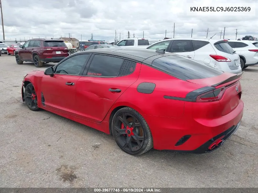 2018 Kia Stinger Gt2 VIN: KNAE55LC9J6025369 Lot: 39677745