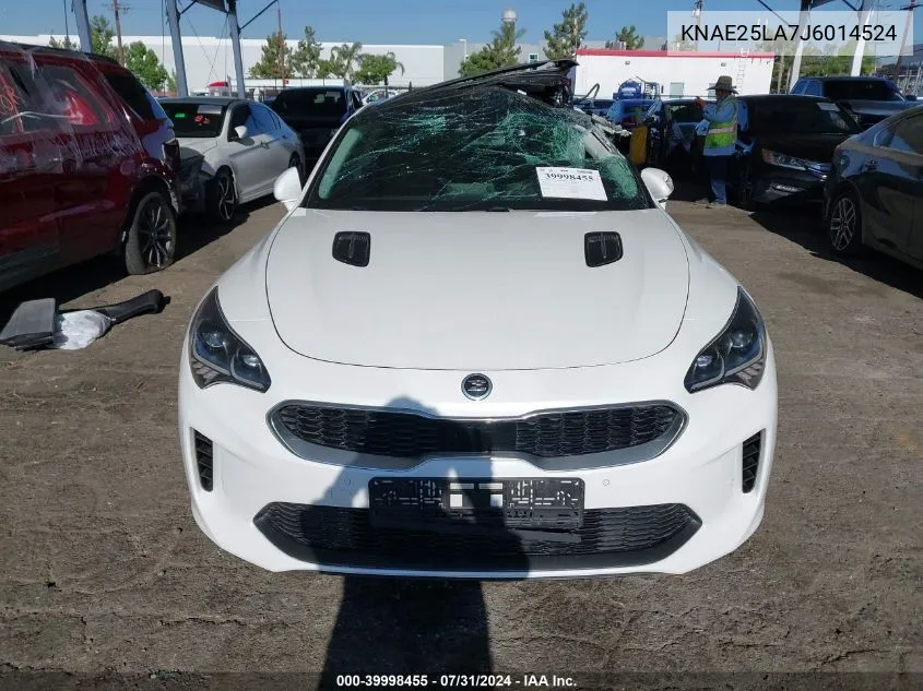 2018 Kia Stinger Premium VIN: KNAE25LA7J6014524 Lot: 39998455