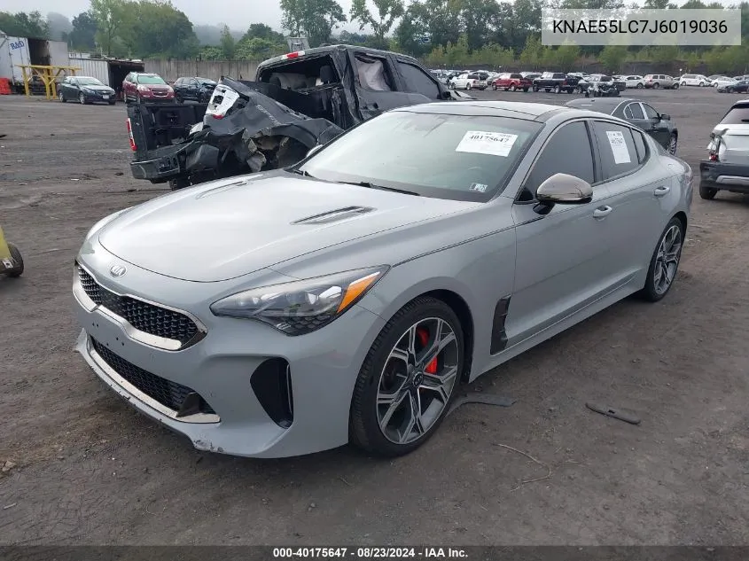 2018 Kia Stinger Gt2 VIN: KNAE55LC7J6019036 Lot: 40175647