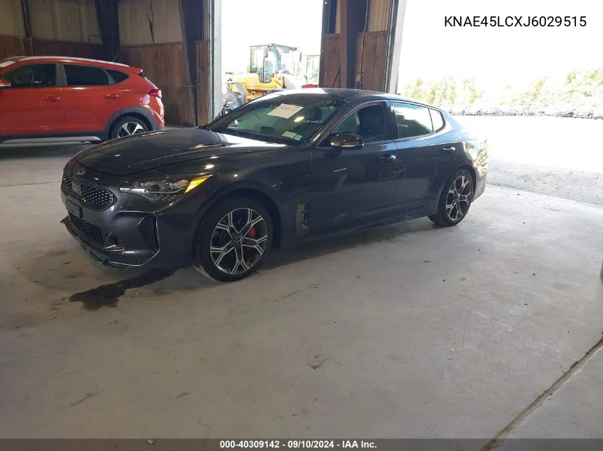 2018 Kia Stinger Gt1 VIN: KNAE45LCXJ6029515 Lot: 40309142