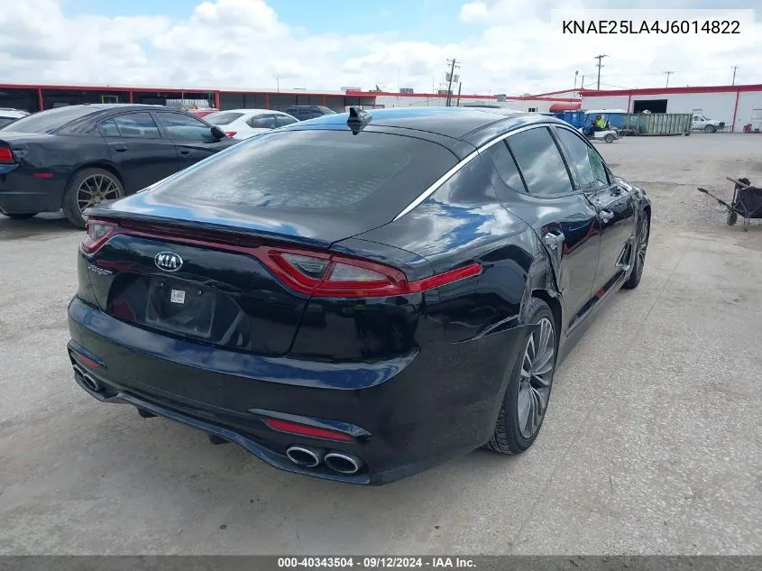 KNAE25LA4J6014822 2018 Kia Stinger Premium