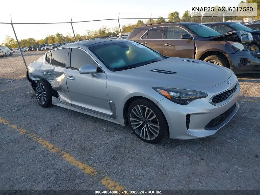 2018 Kia Stinger Premium VIN: KNAE25LAXJ6017580 Lot: 40548003