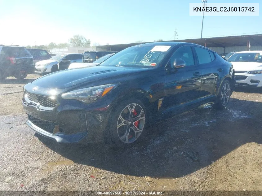 KNAE35LC2J6015742 2018 Kia Stinger Gt