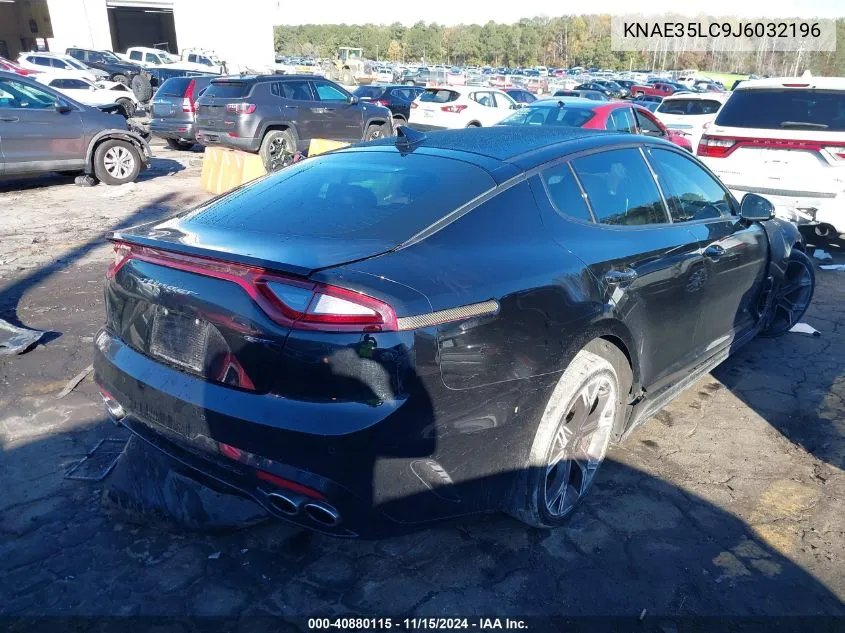 2018 Kia Stinger Gt VIN: KNAE35LC9J6032196 Lot: 40880115